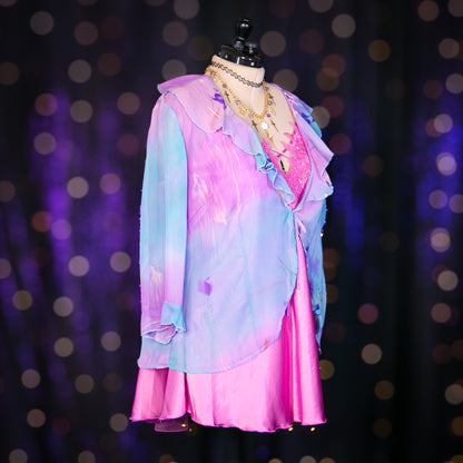 opal hydrangea cardigan top