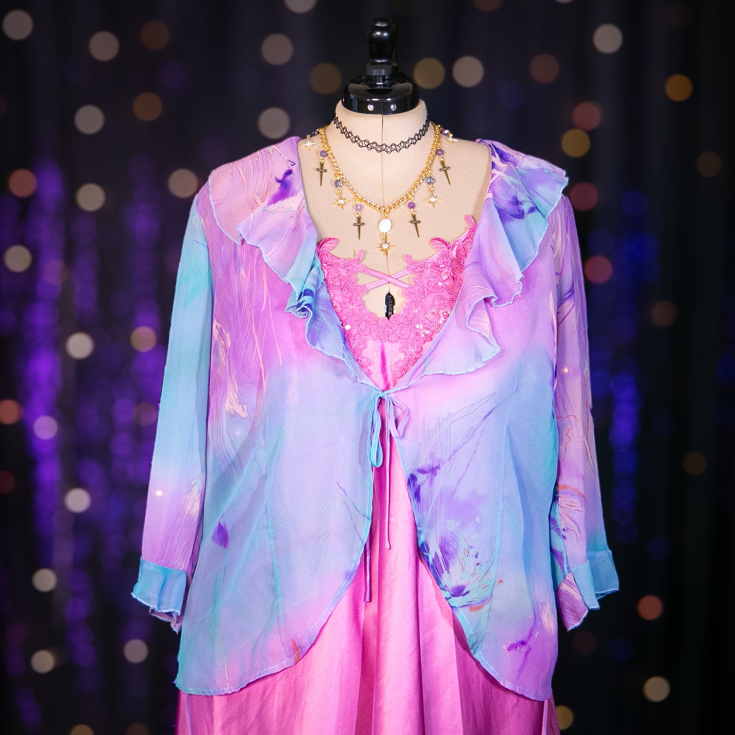 opal hydrangea cardigan top