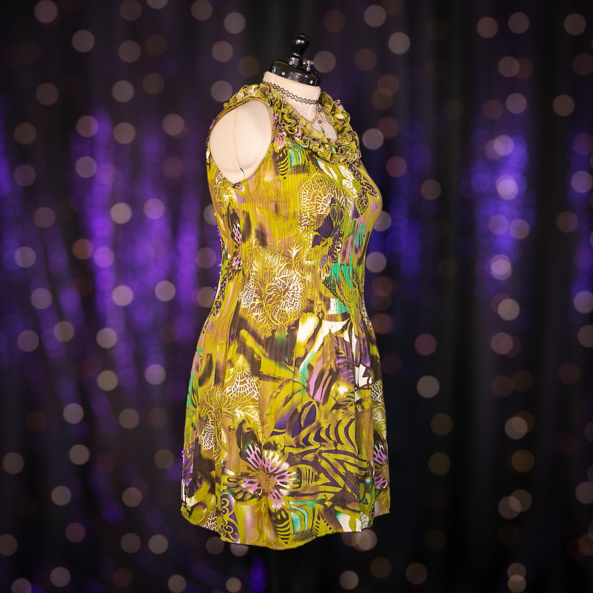 fairy print dress Vintage Floral Shirred Fairy Dress