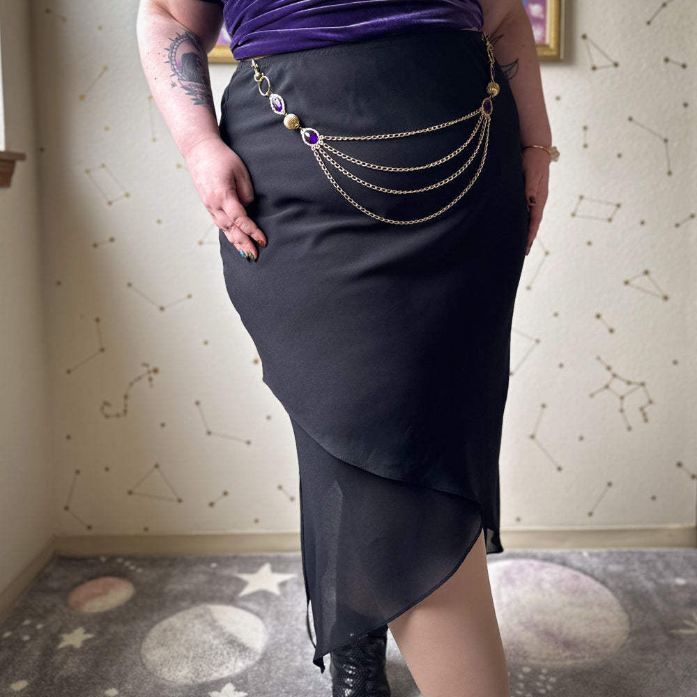 black kyanite skirt