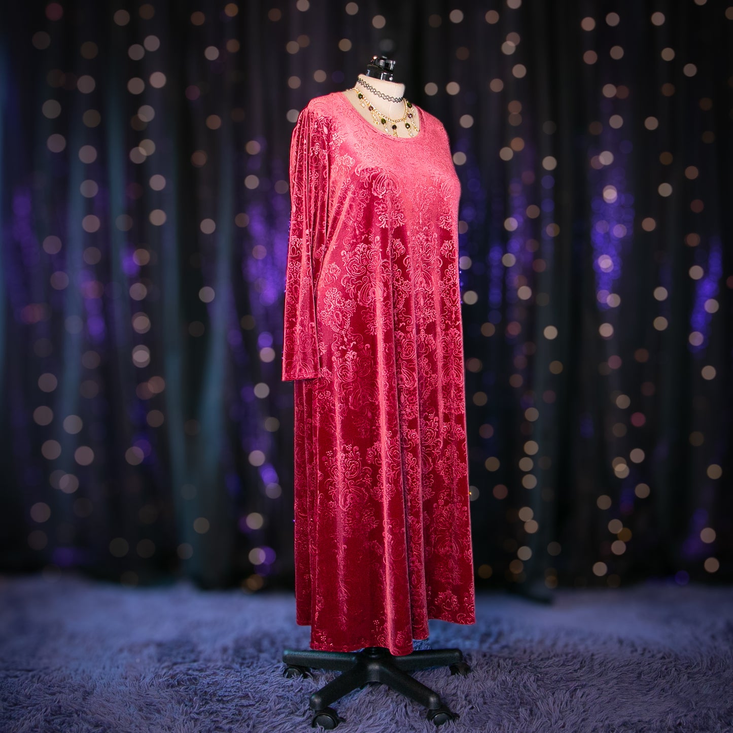 mauve morganite dress