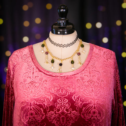 mauve morganite dress