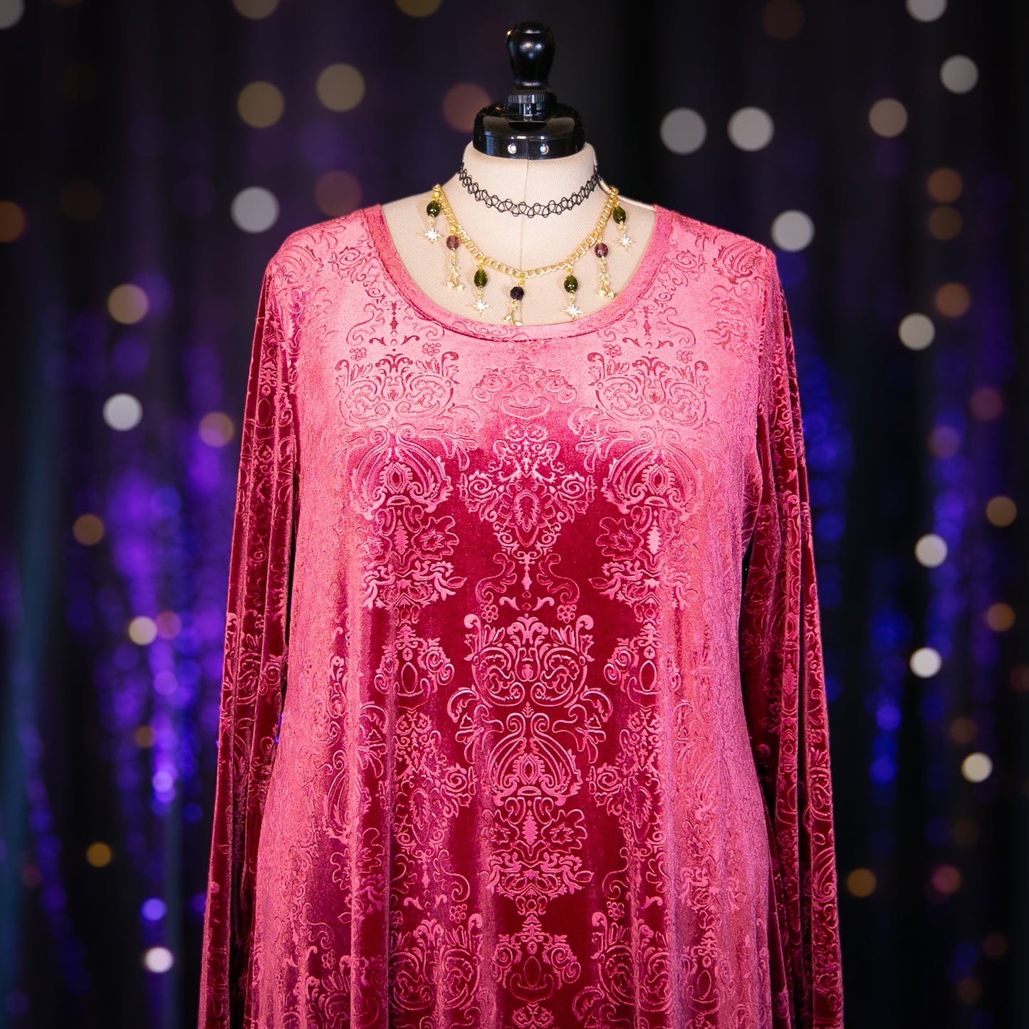 mauve morganite dress