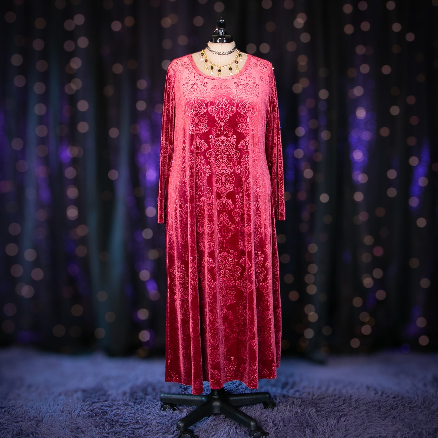 mauve morganite dress