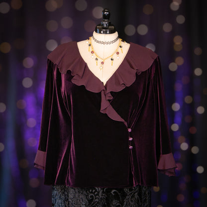 plum garnet top