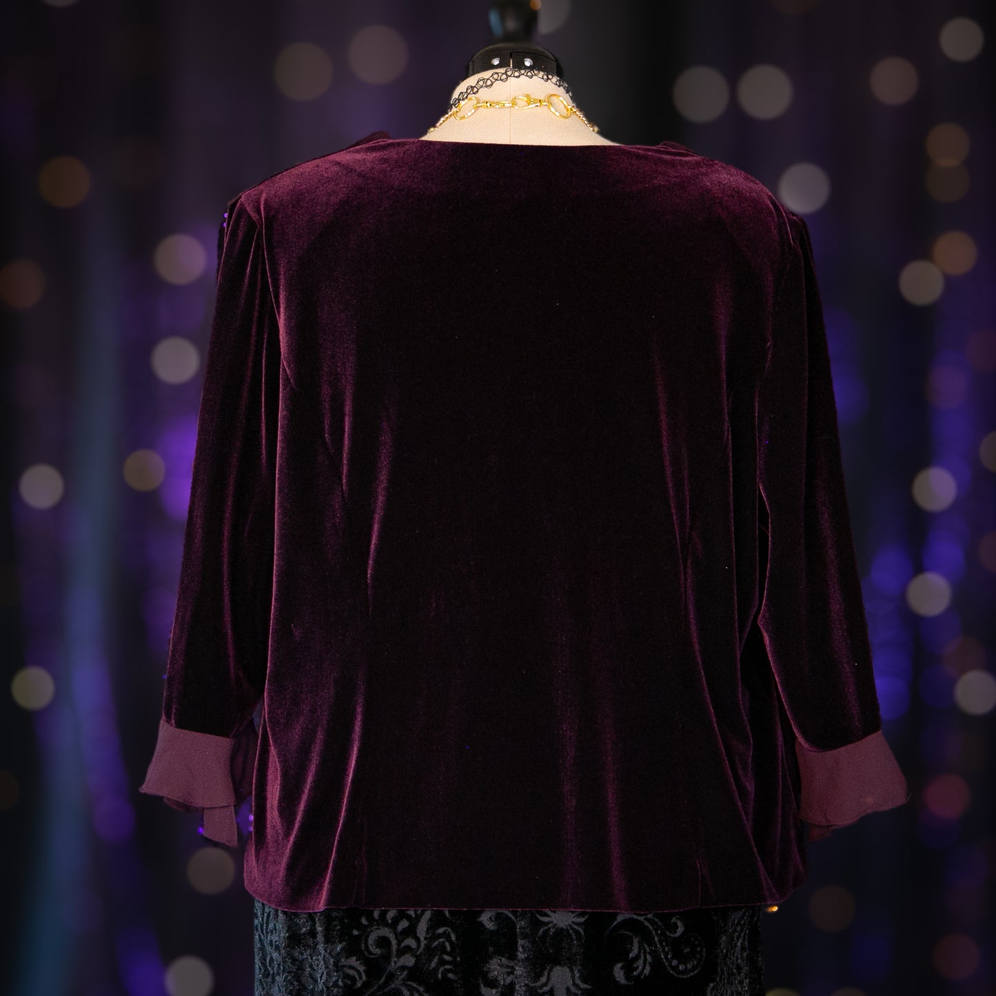 plum garnet top