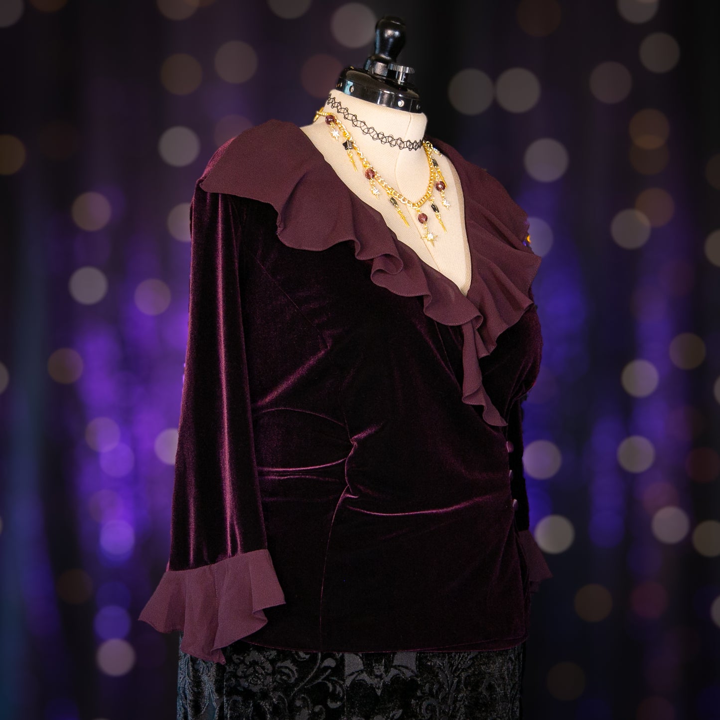 plum garnet top