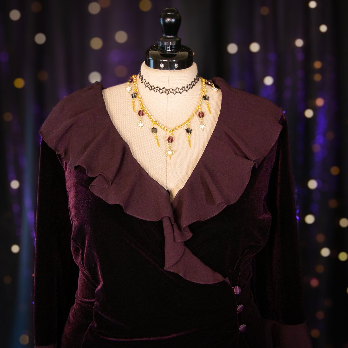 plum garnet top