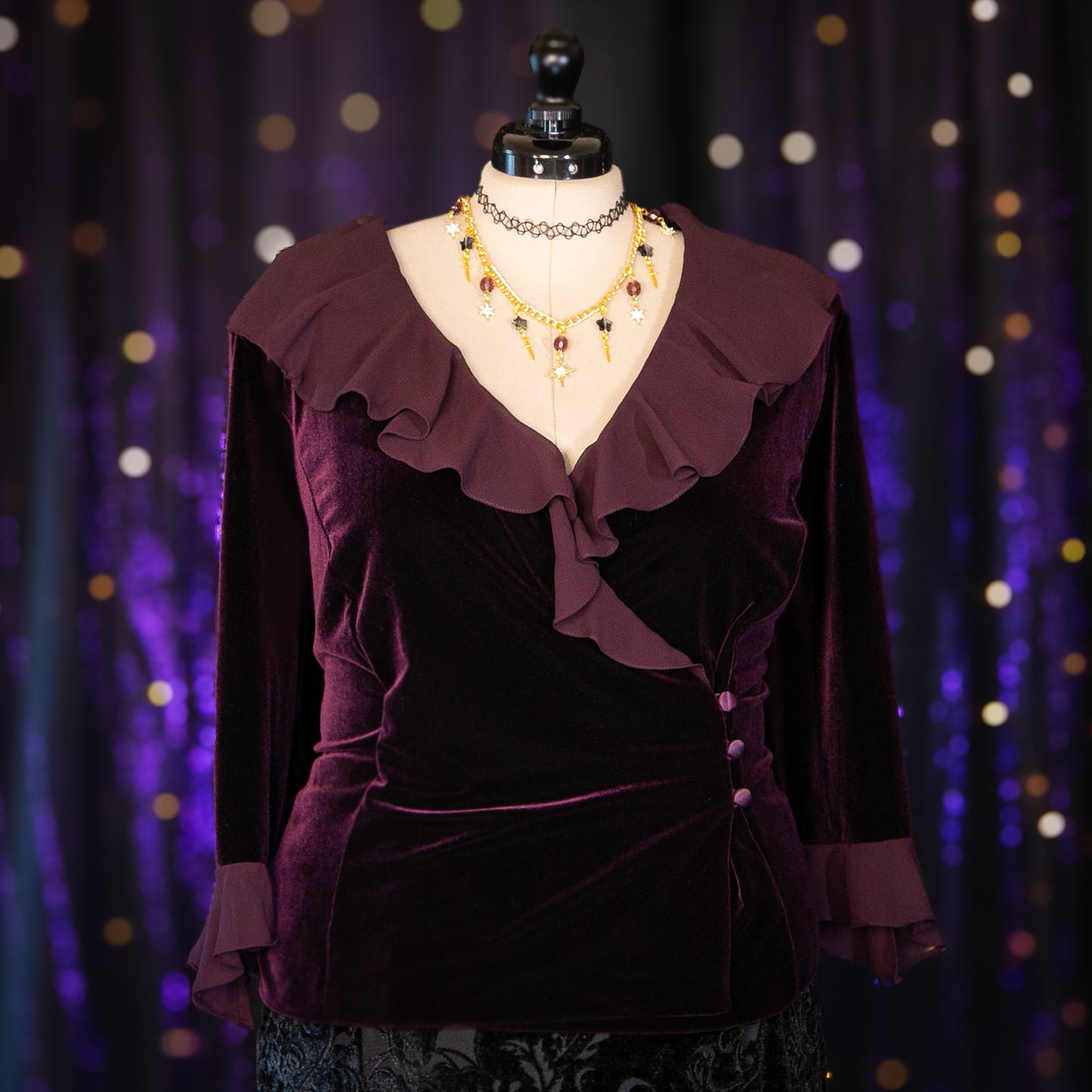 plum garnet top