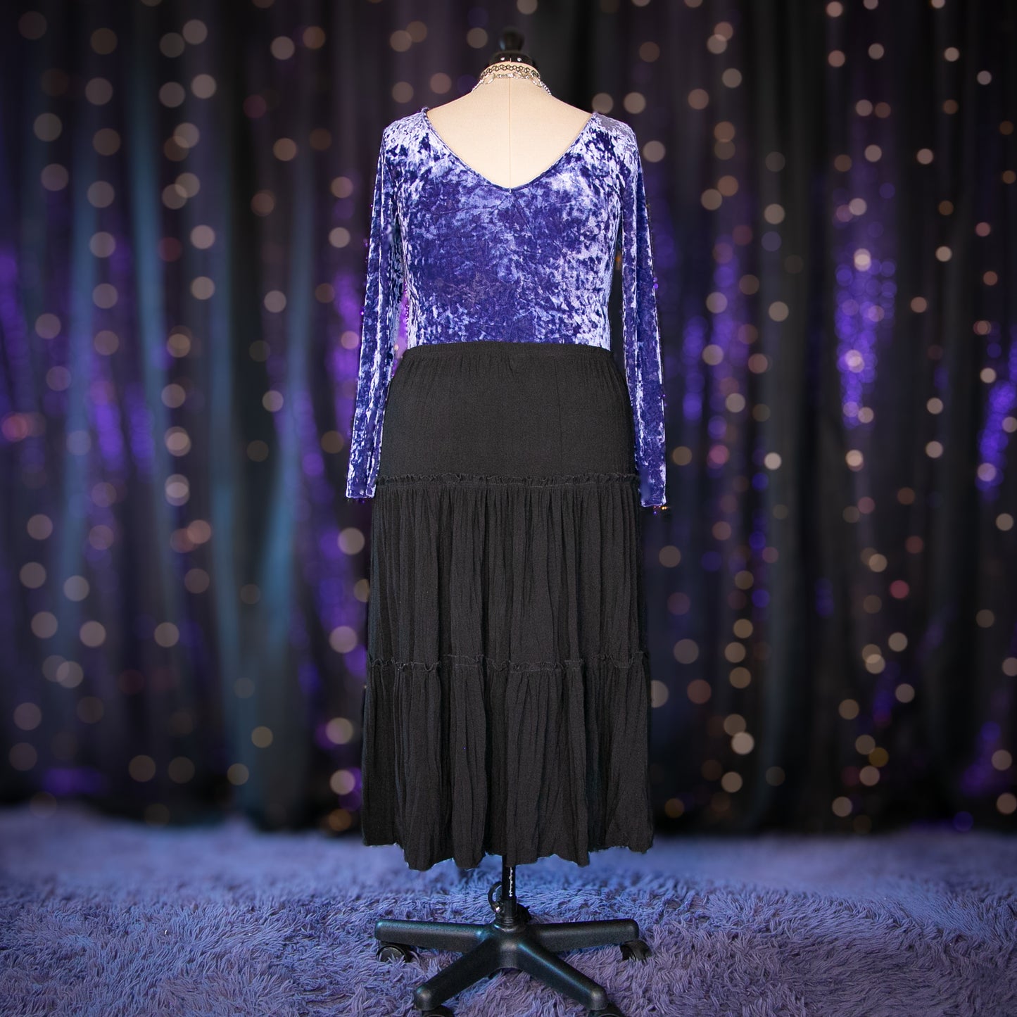 black quartz tower skirt