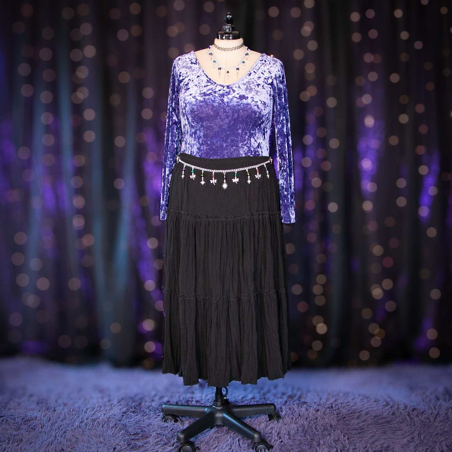 black quartz tower skirt