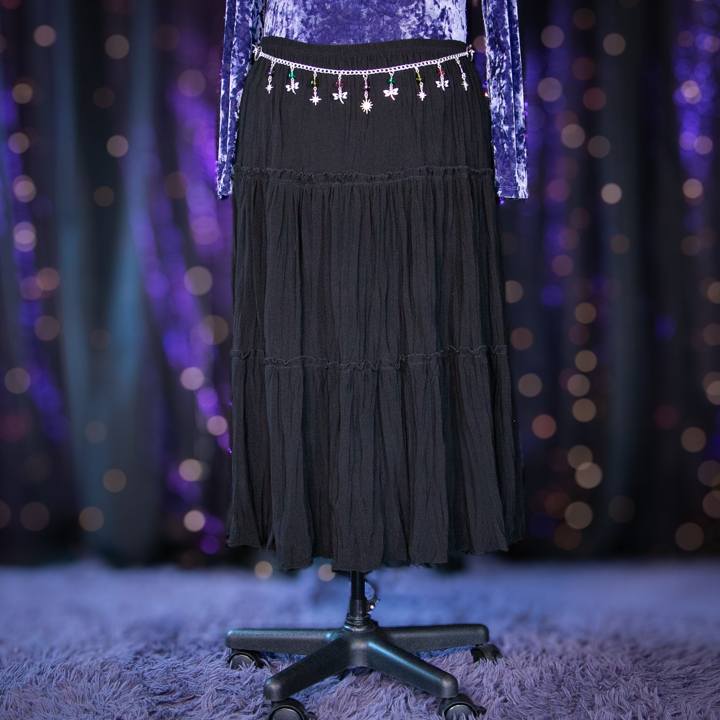black quartz tower skirt