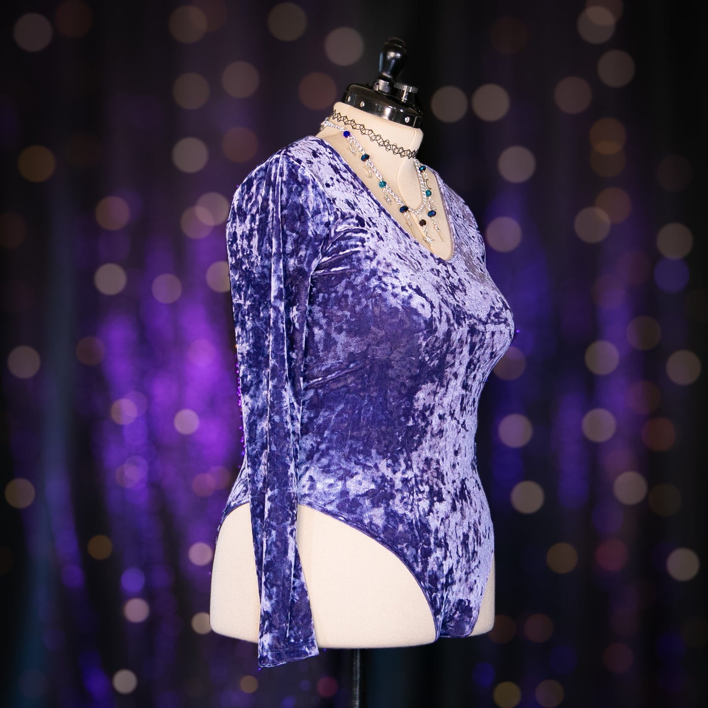 light tanzanite bodysuit