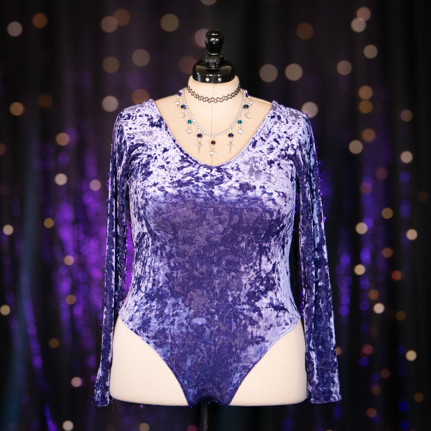 light tanzanite bodysuit