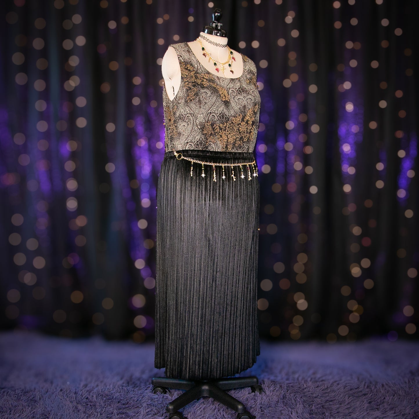 banded onyx skirt