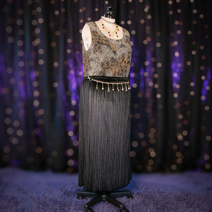 banded onyx skirt
