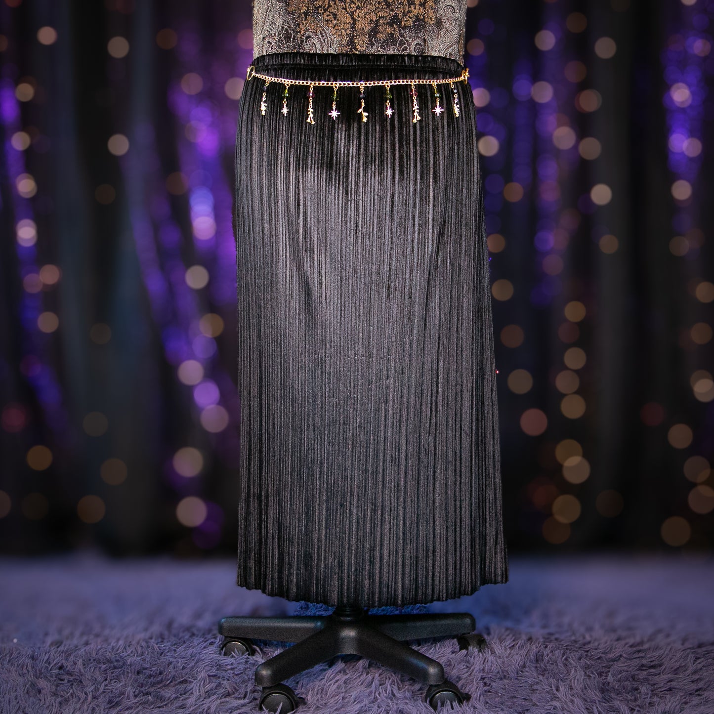 banded onyx skirt
