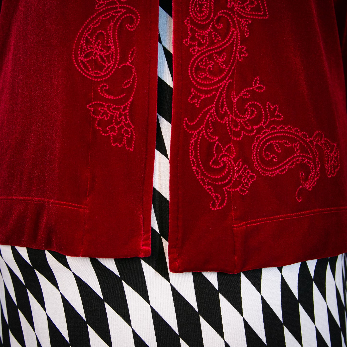 red zircon cardigan