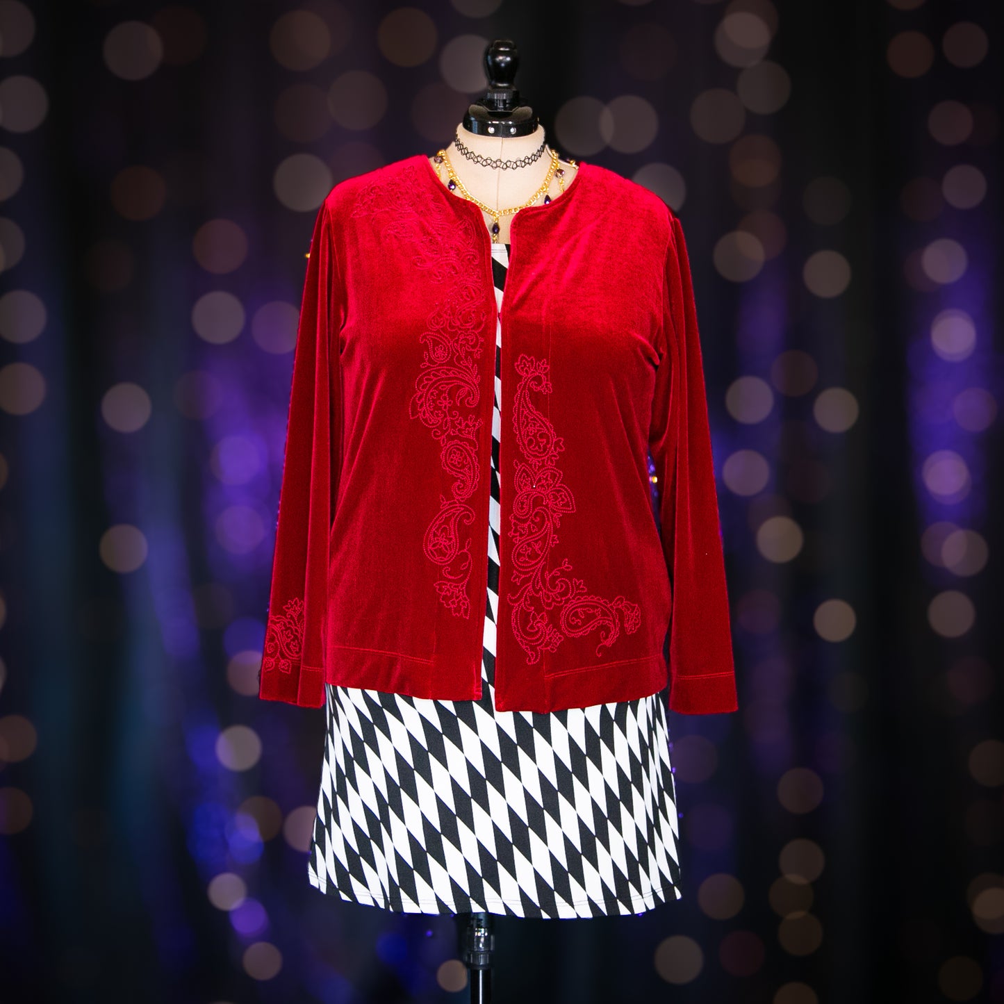 harlequin diamonds dress