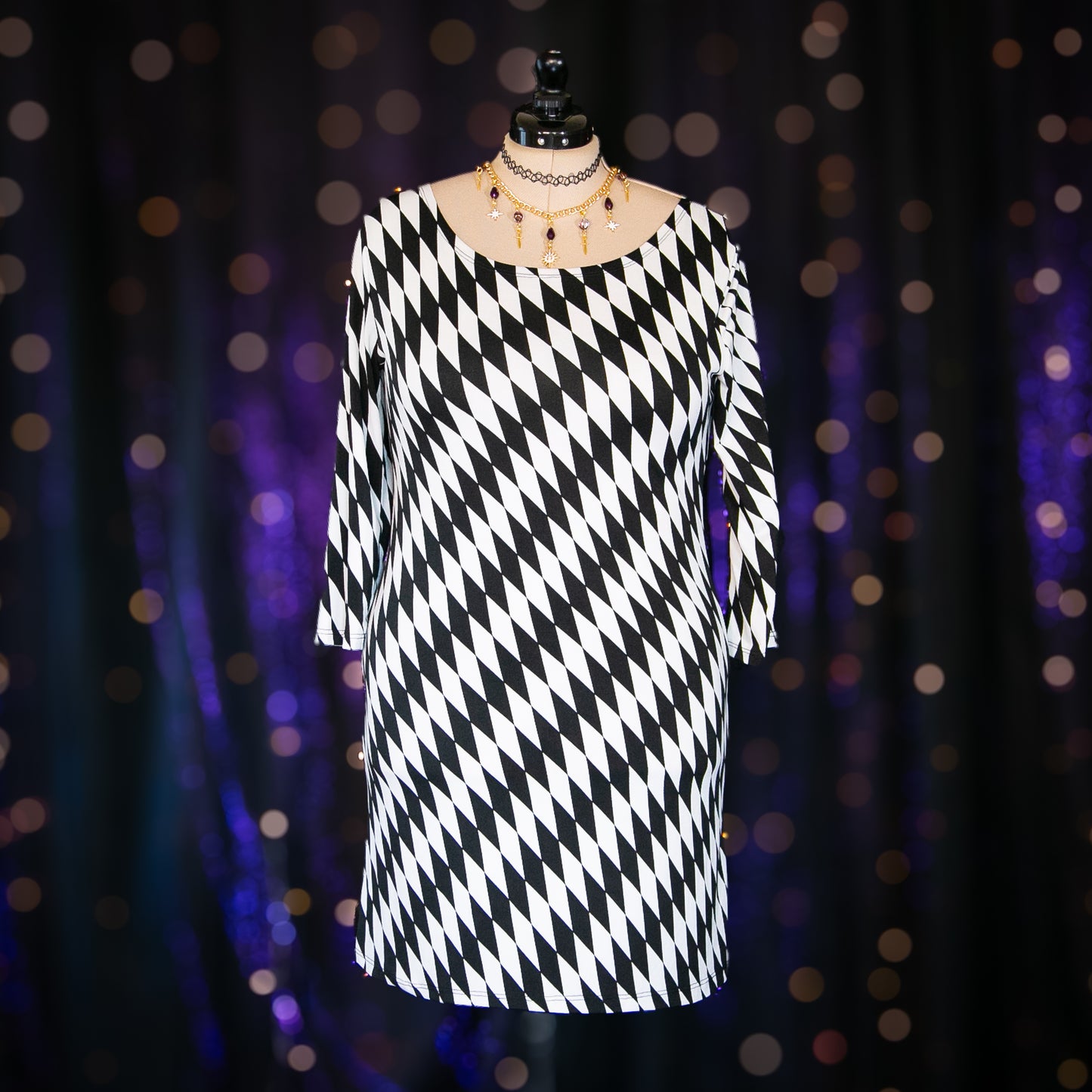 harlequin diamonds dress