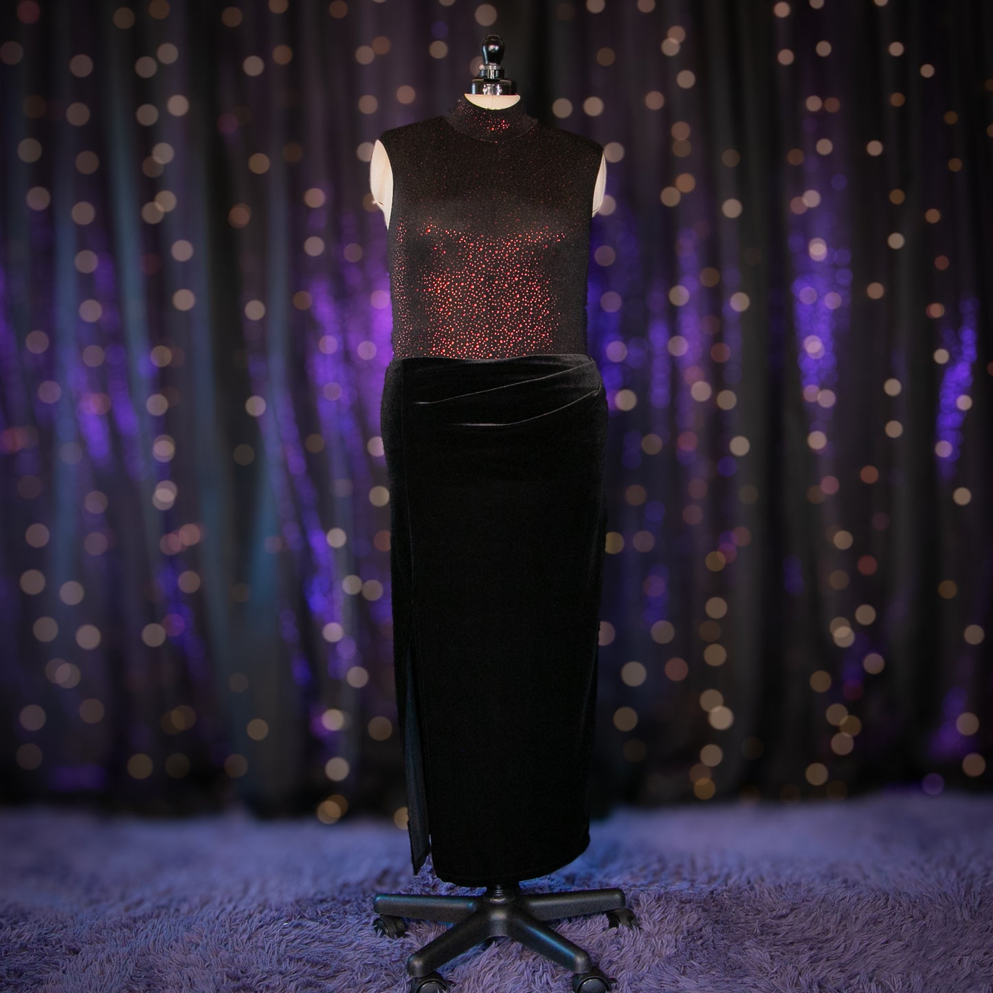 velvet onyx skirt