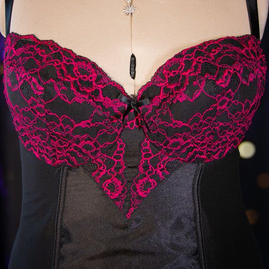 rhodolite inclusion corset top