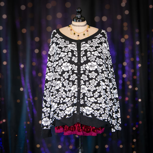 howlite blooms cardigan sweater