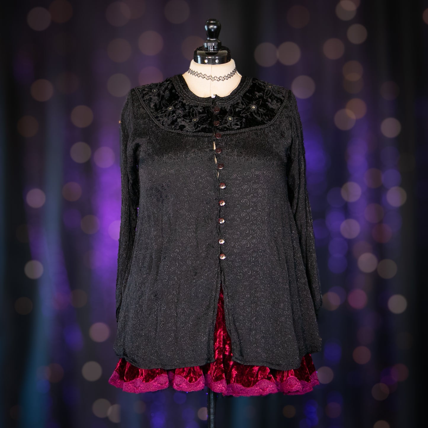 black garnet top