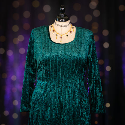 enchanted emerald dress
