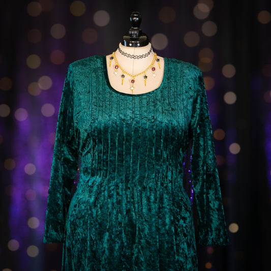 enchanted emerald dress
