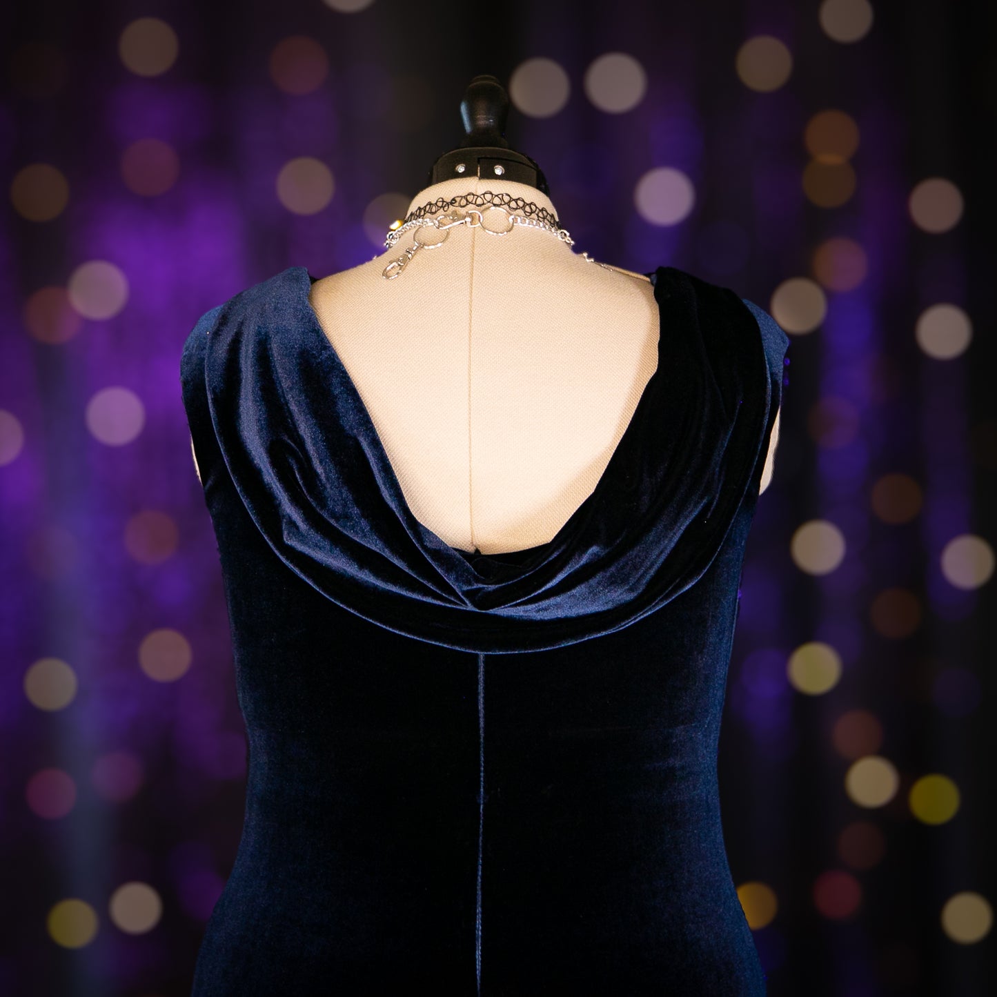deep blue topaz dress