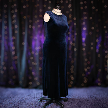 deep blue topaz dress