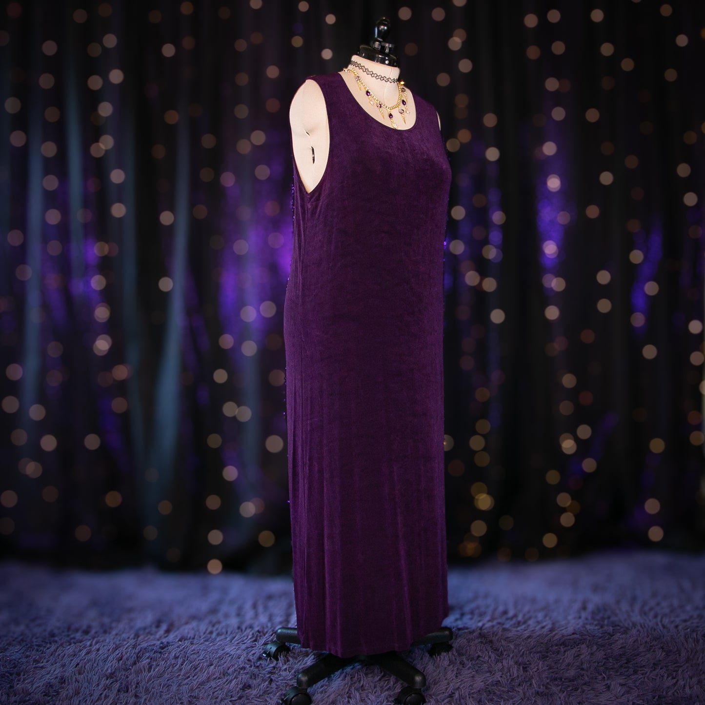 midnight amethyst dress