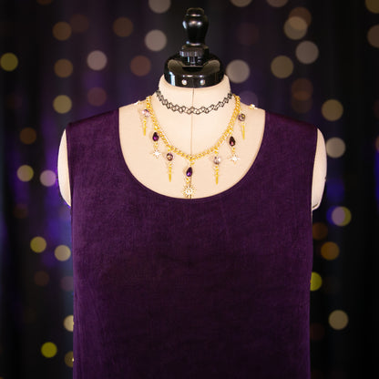 midnight amethyst dress