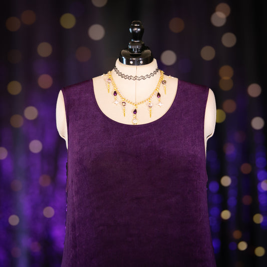 midnight amethyst dress