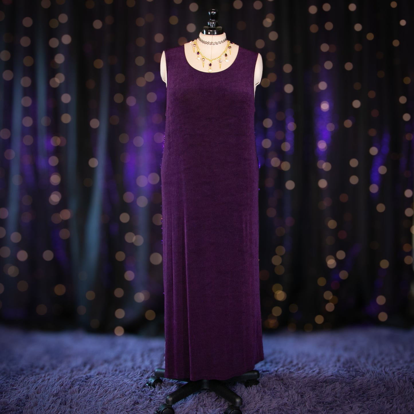 midnight amethyst dress