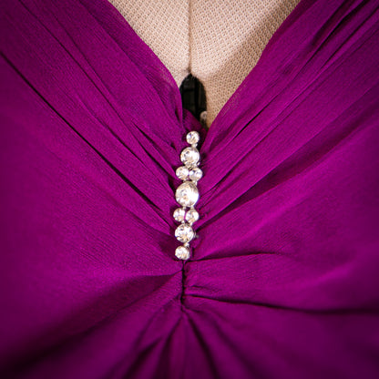 grape garnet dress