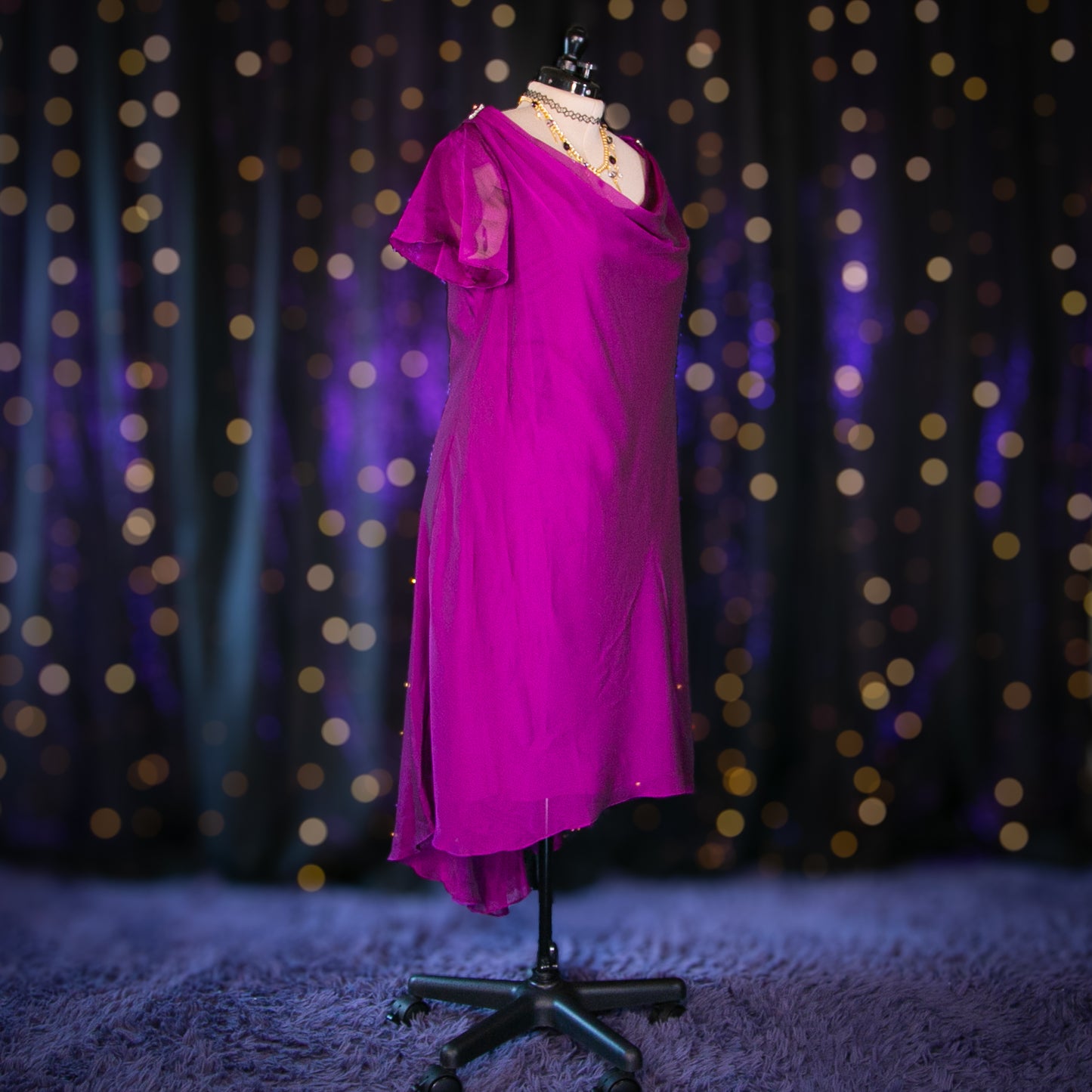 grape garnet dress