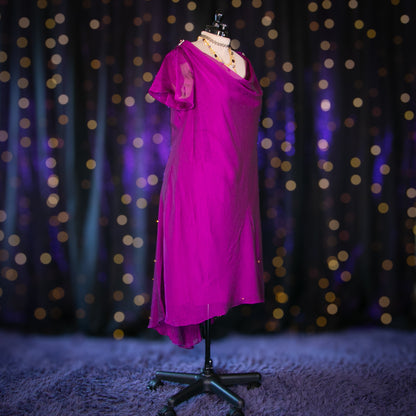 grape garnet dress