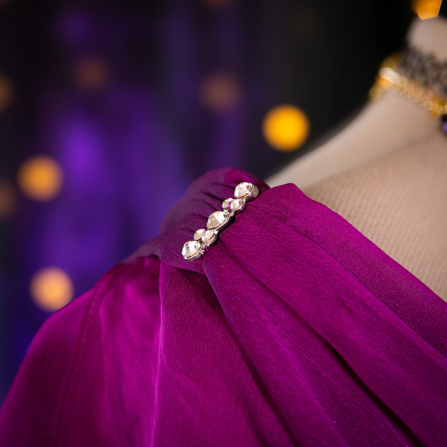 grape garnet dress