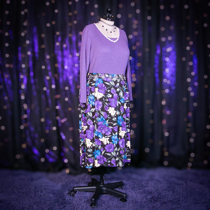 winter petals skirt