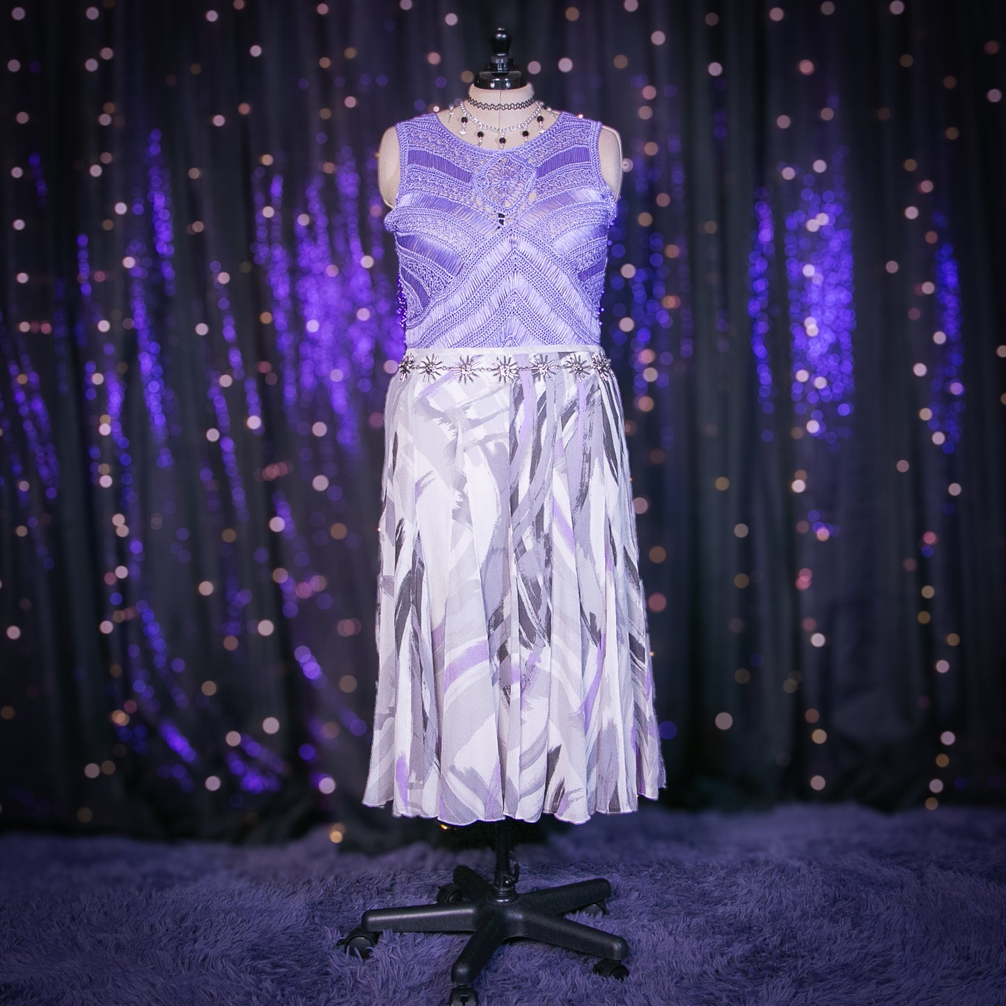 icy amethyst skirt