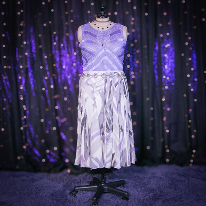 icy amethyst skirt