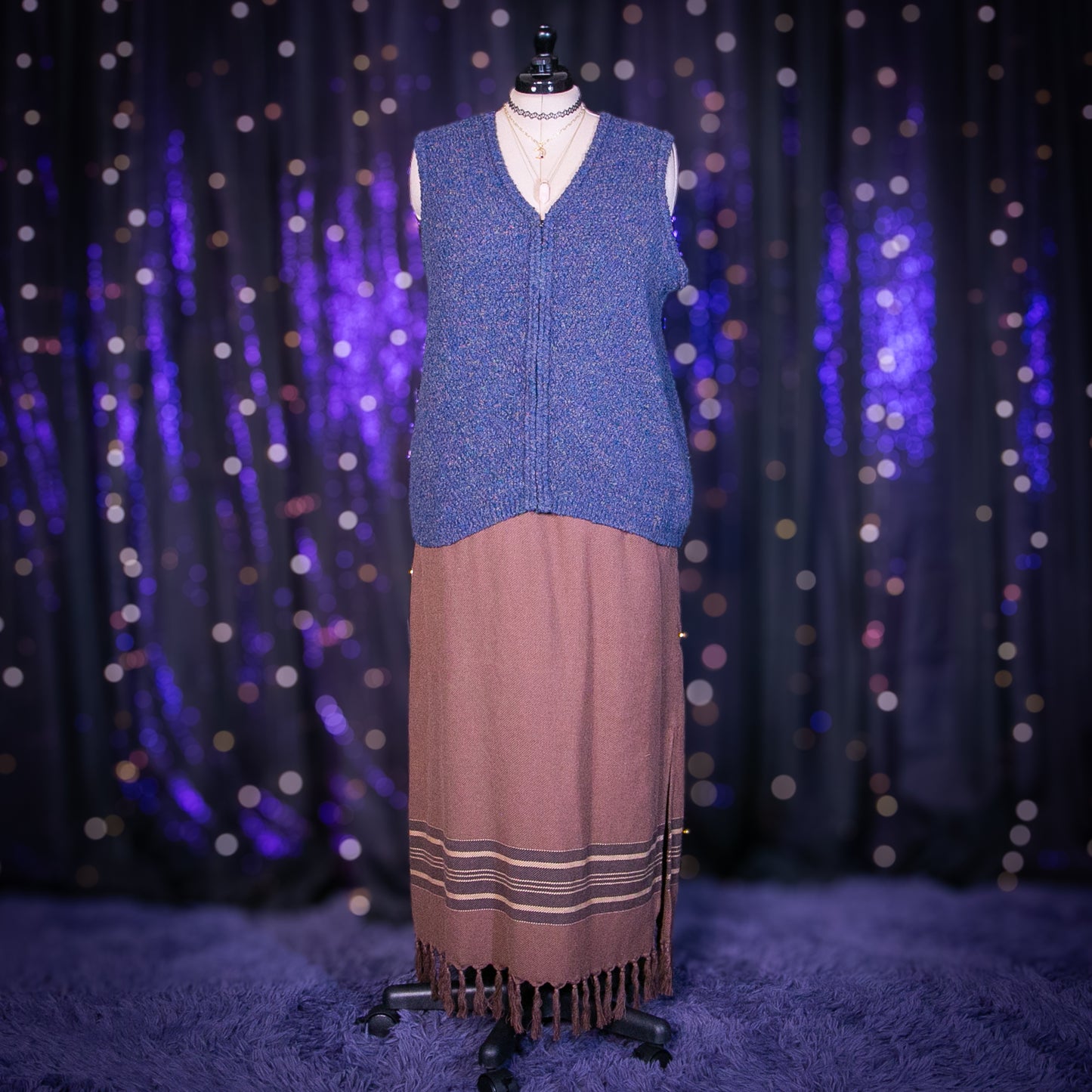 river rock sweater vest