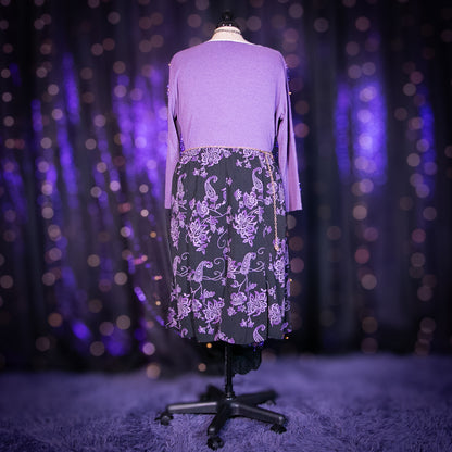 paisley pansies skirt