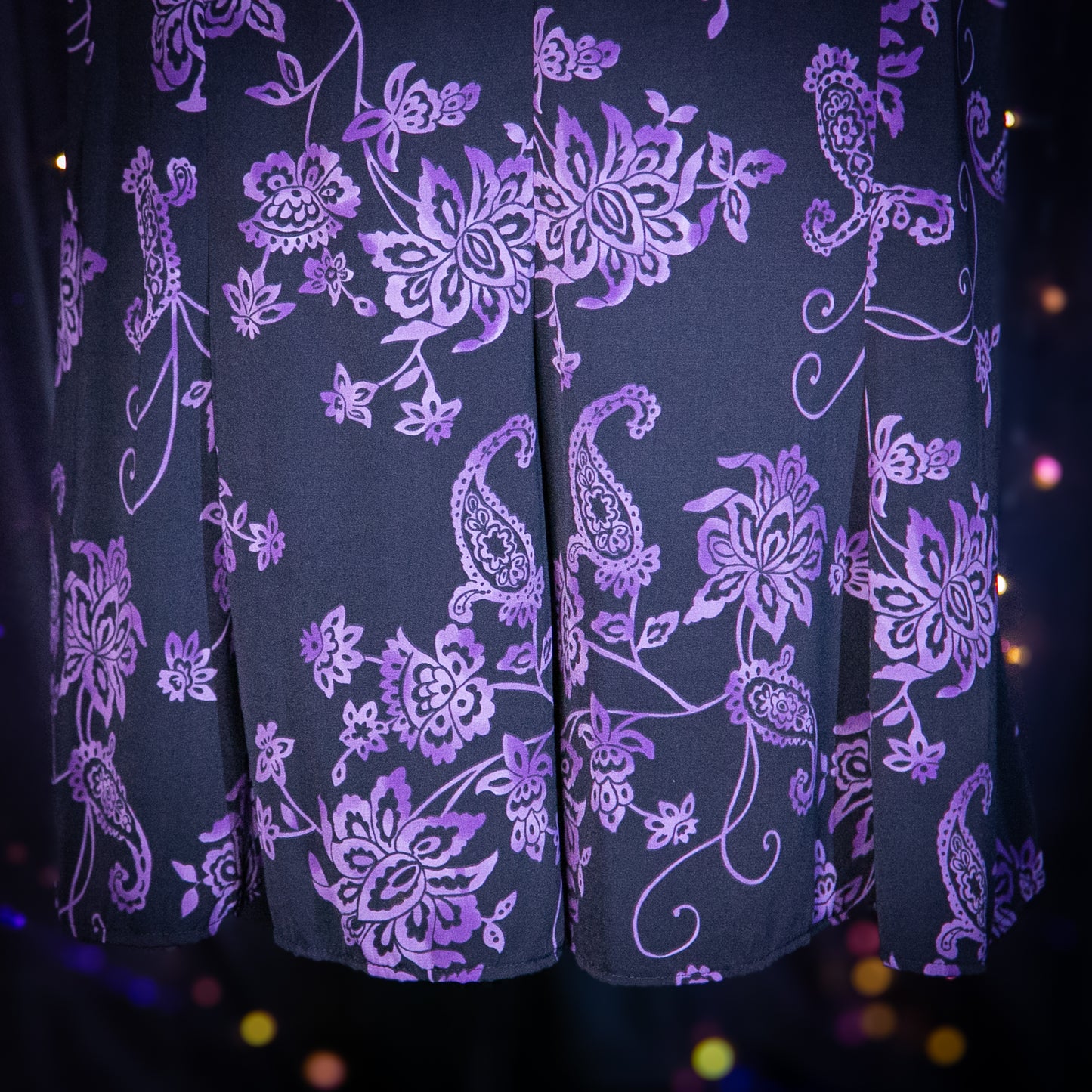 paisley pansies skirt