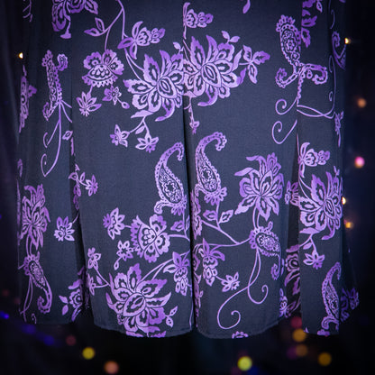 paisley pansies skirt