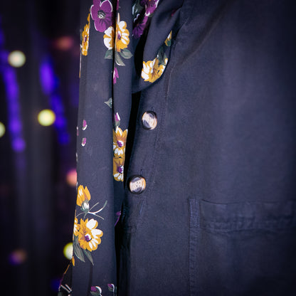 aubergine and marigold top