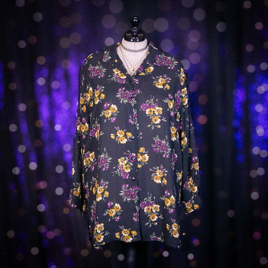 aubergine and marigold top