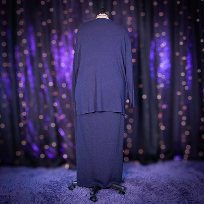 winterfell cardigan duster + skirt set